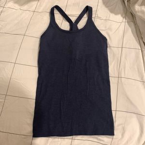 Lululemon ebb to street tank blue